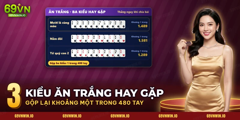 Sâm Lốc 69VN – Luật Báo Sâm, Cách Tính Tiền Và Kiểu Ăn Trắng 5 Ba kiểu ăn trắng: mười lá cùng màu, năm đôi và tứ quý toàn heo