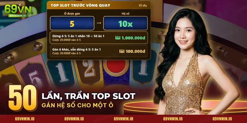 Top Slot của Crazy Time gán hệ số nhân cho một ô trước khi quay bánh xe